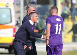 Firenze 1 Novembre 2015 Firenze stadio Artemio Franchi campionato serie A Tim Fiorentina vs Frosinone Nella Foto ESULTANZA GOL REBIC © 2009 Massimo Sestini All rigths reserved