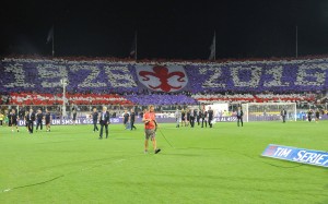 Firenze 28 Agosto 2016 Firenze stadio Artemio Franchi campionato 2016-2017 Fiorentina vs Chievo nella foto COREOGRAFIA Copyright Massimo Sestini