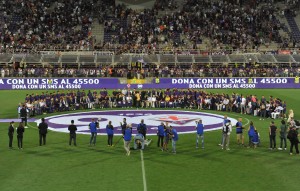 Firenze 28 Agosto 2016 stadio Artemio Franchi Serie A Tim Fiorentina vs Chievo Nella foto festa per i 90 anni della squadra © 2009 Massimo Sestini All rights reserved