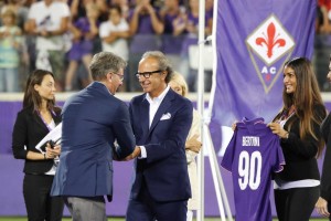 Firenze, Fiorentina - Chievo, serie A, festa per i 90 ani della Fiorentina, nella foto Andrea Della Valle 2016-08-28 © Niccolo' Cambi/Massimo Sestini