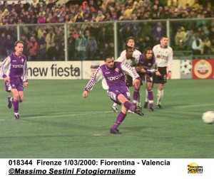 018344  Firenze 1/03/2000: Fiorentina - Valencia ©Massimo Sestini Fotogiornalismo