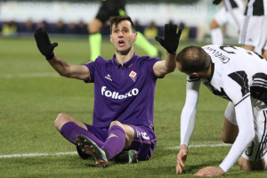 Firenze Stadio Artemio Franchi Fiorentina vs Juventus 15 Gennaio 2017 Nella Foto KALINIC Copyright Massimo Sestini