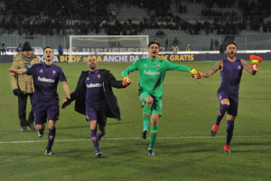 Firenze Stadio Artemio Franchi Fiorentina vs Juventus 15 Gennaio 2017 Nella Foto ESULTANZA Copyright Massimo Sestini