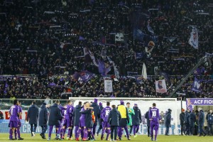 Firenze, Fiorentina - Juventus, serie A, nella foto l'esultanza per la vittoria 2017 01 15 © Niccolo Cambi/Massimo Sestini