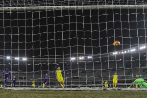 Verona, Chievo Verona - Fiorentina, serie A, nella foto il goal di Tello 2017 01 21 © Niccolo Cambi/Massimo Sestini