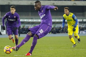 Verona, Chievo Verona - Fiorentina, serie A, nella foto Babacar 2017 01 21 © Niccolo Cambi/Massimo Sestini