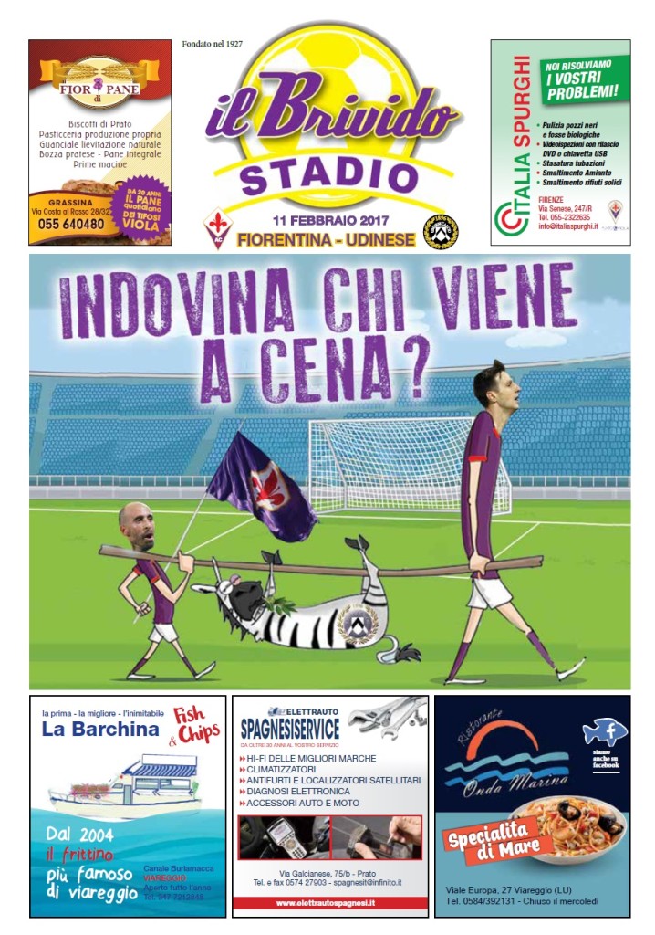 cover UDINESE 02.17