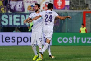 Crotone, Crotone - Fiorentina, serie A, nella foto l'esultanza per il goal di Benassi 2017 10 29 © Niccolo' Cambi/Massimo Sestini