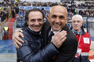 ROMA, 30-11-2008 ROMA-FIORENTINA LUCIANO SPALLETTI E CESARE PRANDELLI FOTO FABRIZIO TERRUSO-FOTOPRESS © Massimo Sestini Fotogiornalismo