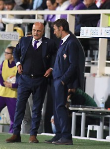 Fiorentina's coach Sauro Fattori, during the Women's Champions League soccer match between Fiorentina Women's FC vs Fortuna Hj¿rring at the Artemio Franchi stadium in Florence, Italy, 4 October 2017 Giusi Sproviero CGE fotogiornalismo