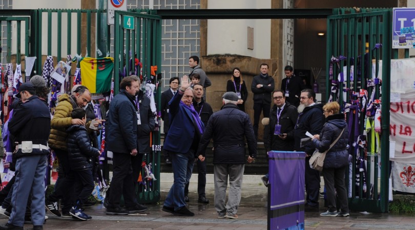 229371 0002 4321756 Firenze, arrivo dei tifosi allo stadio prima di Fiorentina Benevento, nella foto l�arrivo di Diego Della Valle 2018 03 11 © Lorenzo Berti/Massimo Sestini