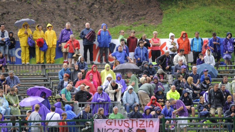 Ultima amichevole a Moena sotto la pioggia. La formazione viola